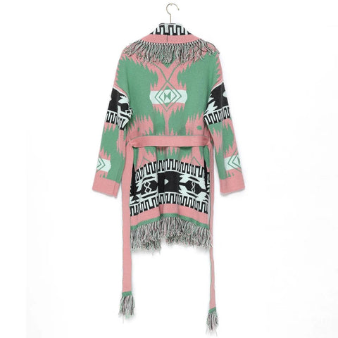 Wool Knit Tassel Sweater - Kelly Obi New York