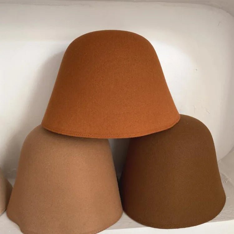 Woolen Felt Bucket Dome Hat - Kelly Obi New York