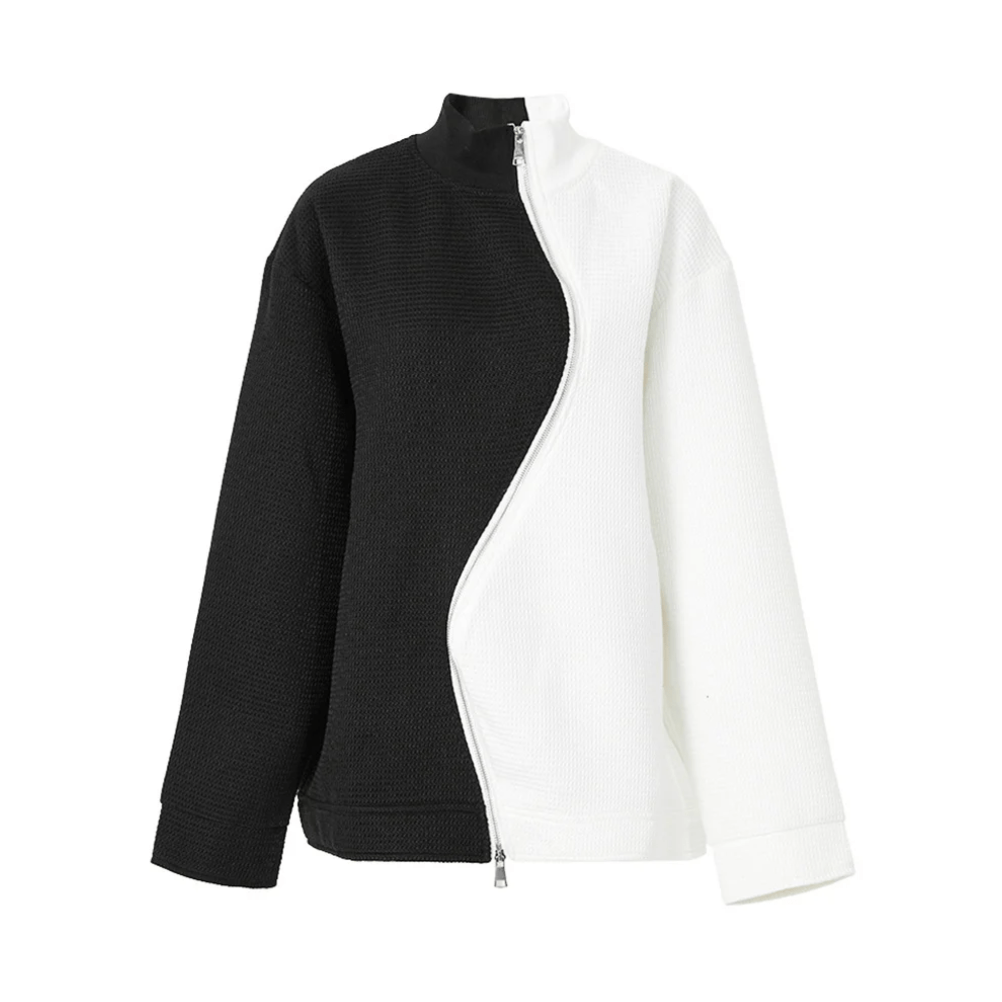 YinYang Curved Zip Jacket - Kelly Obi New York