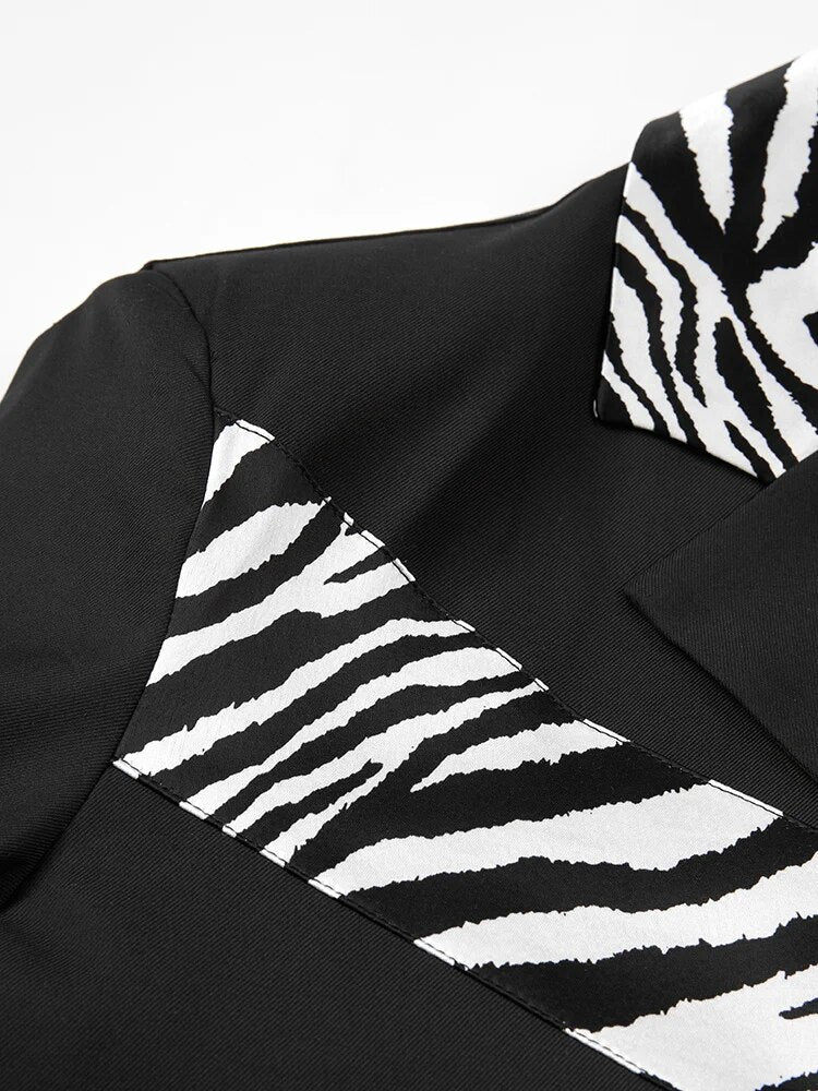 Zebra Accents Short Jacket - Kelly Obi New York