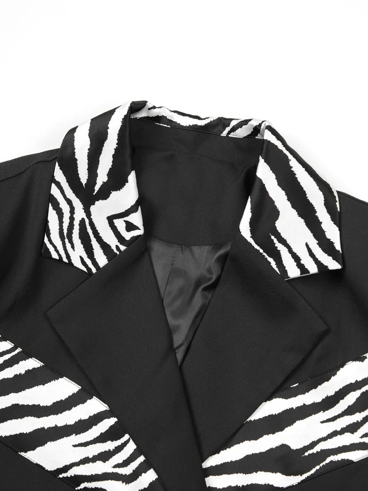 Zebra Accents Short Jacket - Kelly Obi New York